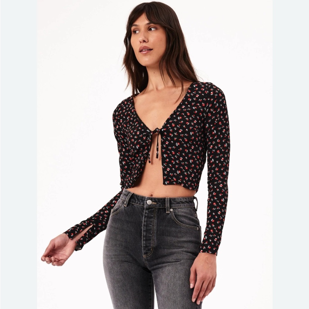 New Rolla’s Maggie Floral Tie Top Size XS